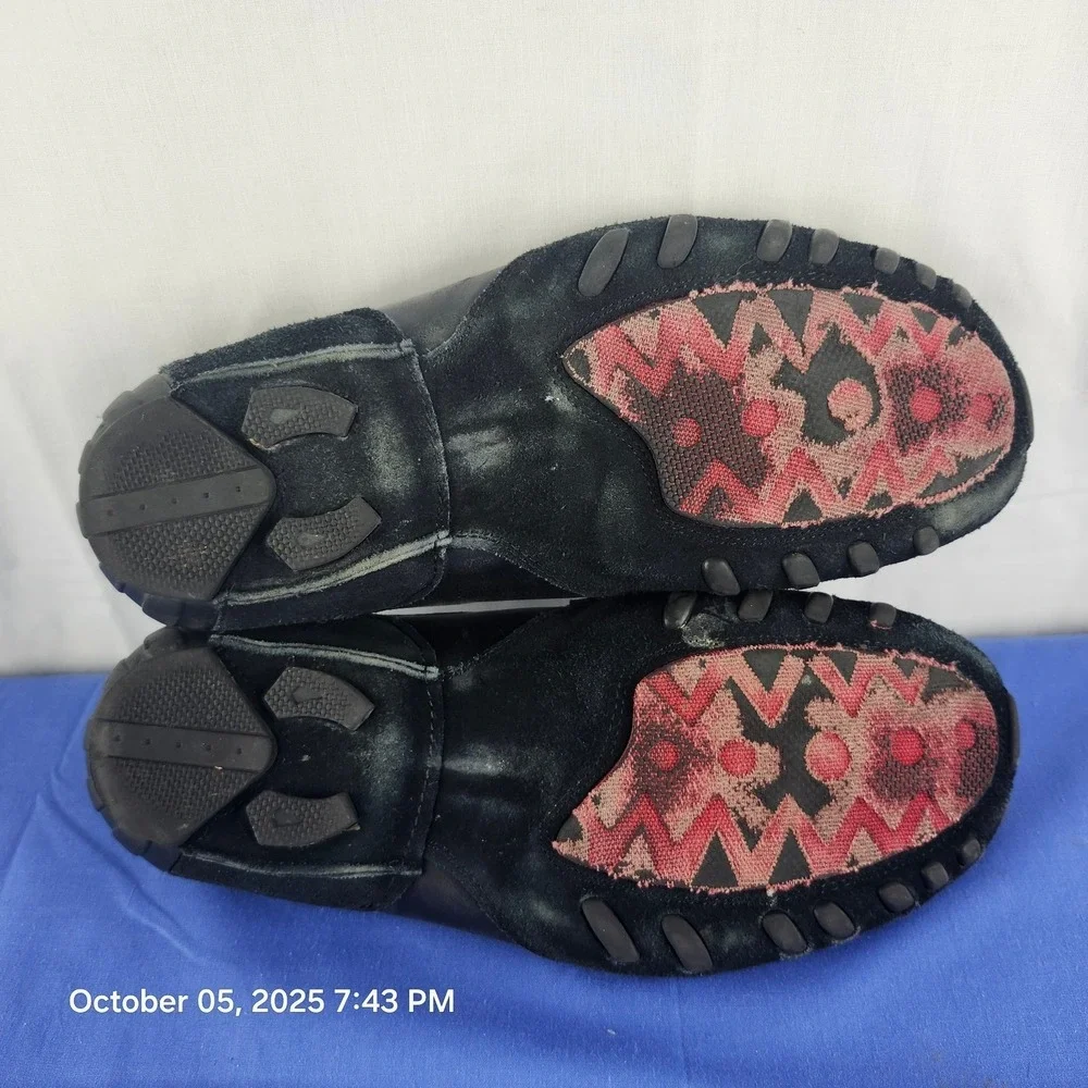 Robert Wayne Rays Men's Slip On Shoes Black Square Toe Sz‎ 8